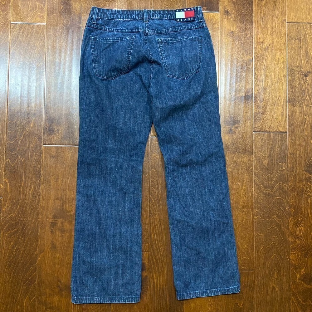 Tommy Hilfiger Vintage Y2K Dark Denim Boot Cut Jeans Women's Size 13 / 32 - Picture 5 of 11